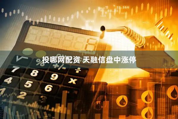投哪网配资 天融信盘中涨停